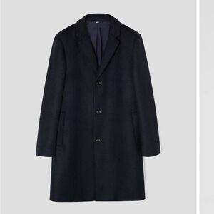 Loro Piana Saks 5th Ave Long Wool Coat in Black Size 2XL